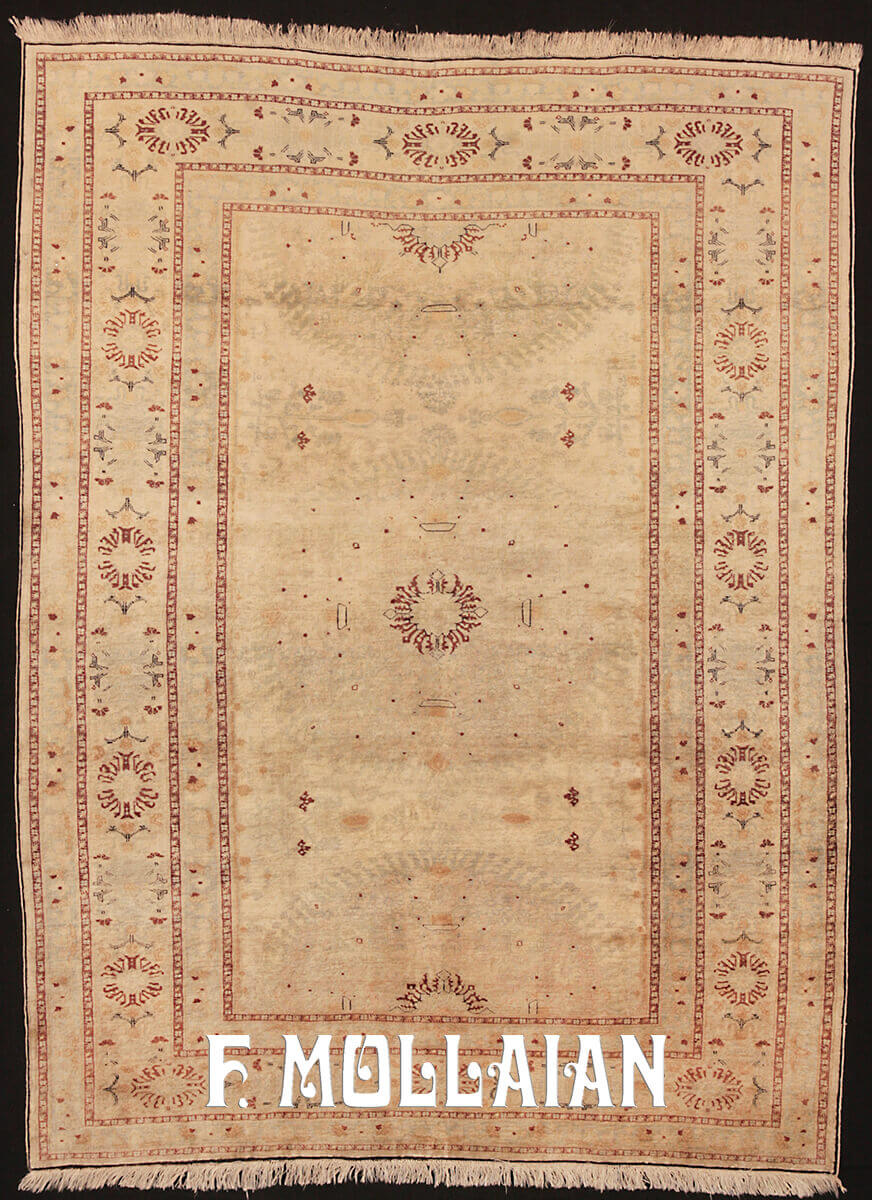 Tappeto Persiano Antico Tabriz Hagi Gialili Seta n°:77006666